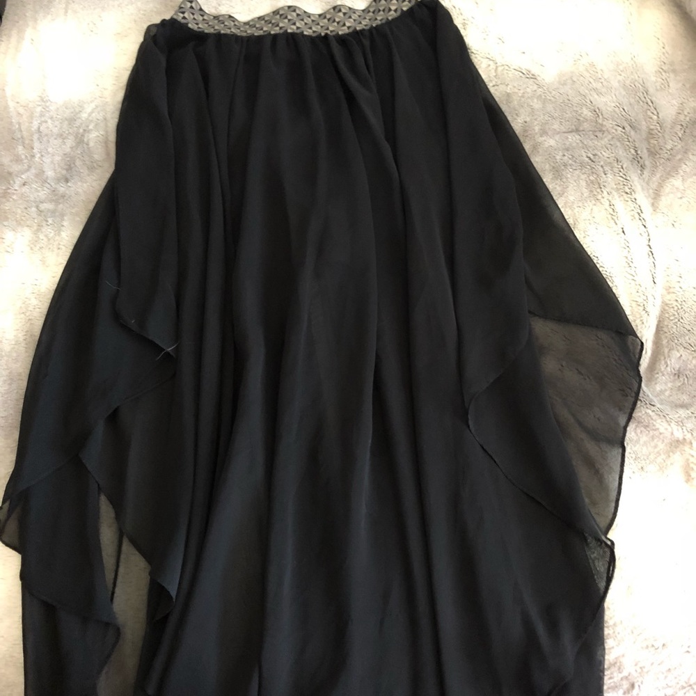 Black maxi skirt